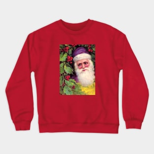 Vintage Santa Christmas Greetings Crewneck Sweatshirt